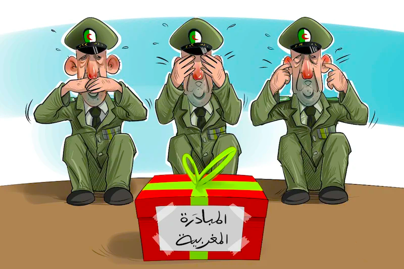 يتجاهل العسكر الجزائري كافة الحلول السياسية والمبادرات التي تقدمها المملكة المغربية