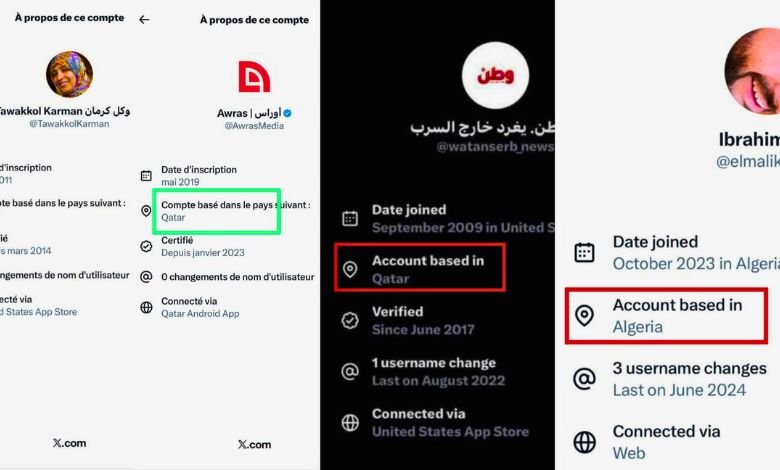 Une mise à jour de la plateforme « X » révèle l’implication de l’Algérie et du Qatar dans des campagnes numériques contre le Maroc