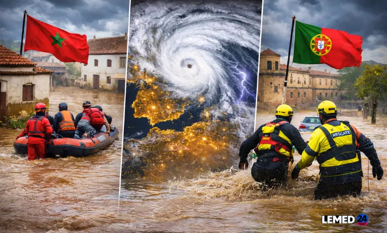 إعصار ليوناردو يضرب المغرب وإيبيريا: إجلاءات واسعة وخسائر بشرية وتحذيرات من عاصفة جديدة