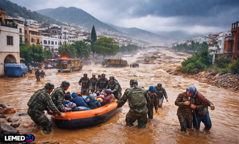 شمال المغرب تحت الطوارئ الشاملة: فيضانات غير مسبوقة تُجلي أكثر من 108 آلاف مواطن وتدفع الدولة إلى أقصى درجات الاستنفار