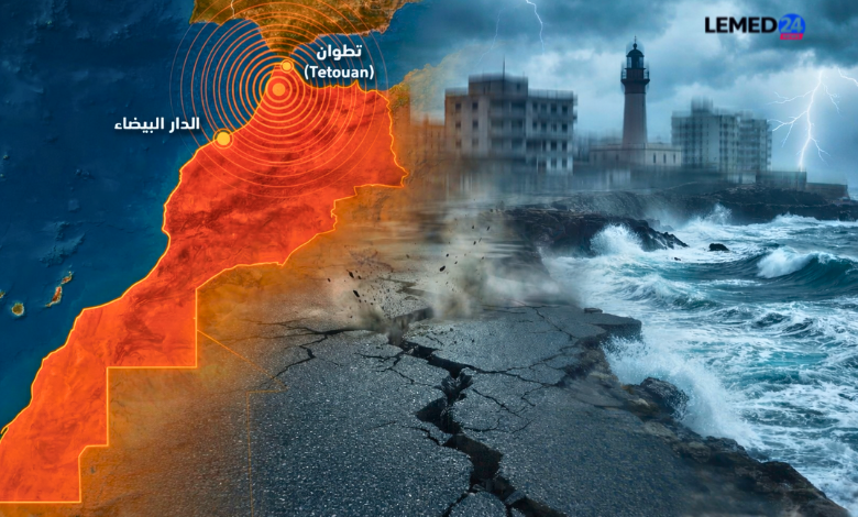 زلزال بقوة 4.5 درجات قبالة سواحل تطوان يُشعر به حتى الدار البيضاء