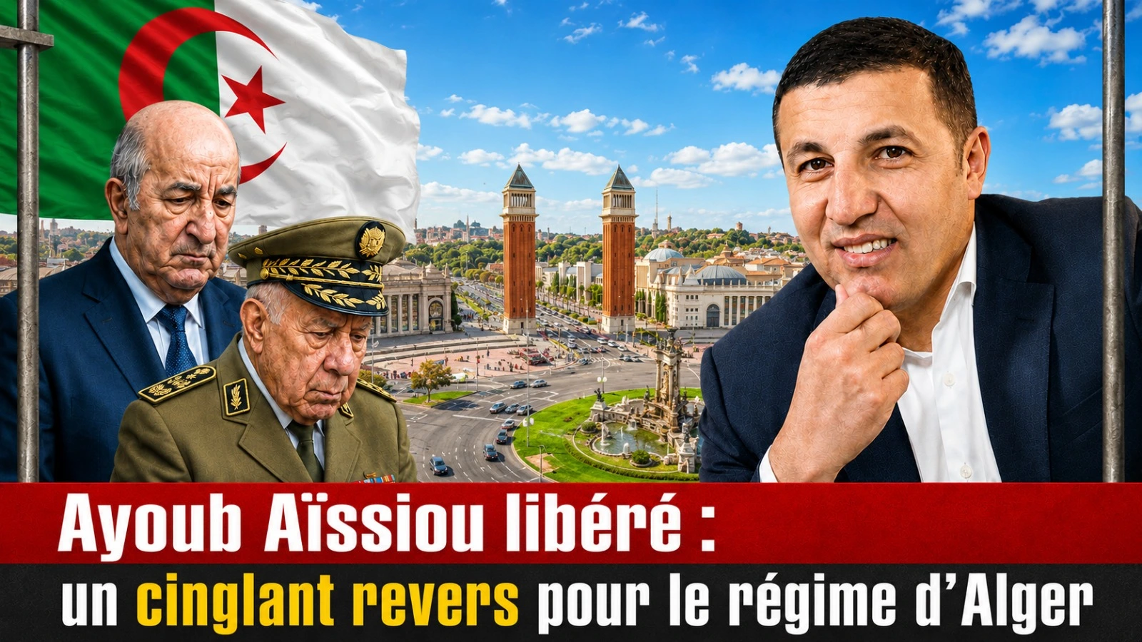 Ayoub Aïssiou libéré : un cinglant revers pour le régime d’Alger
