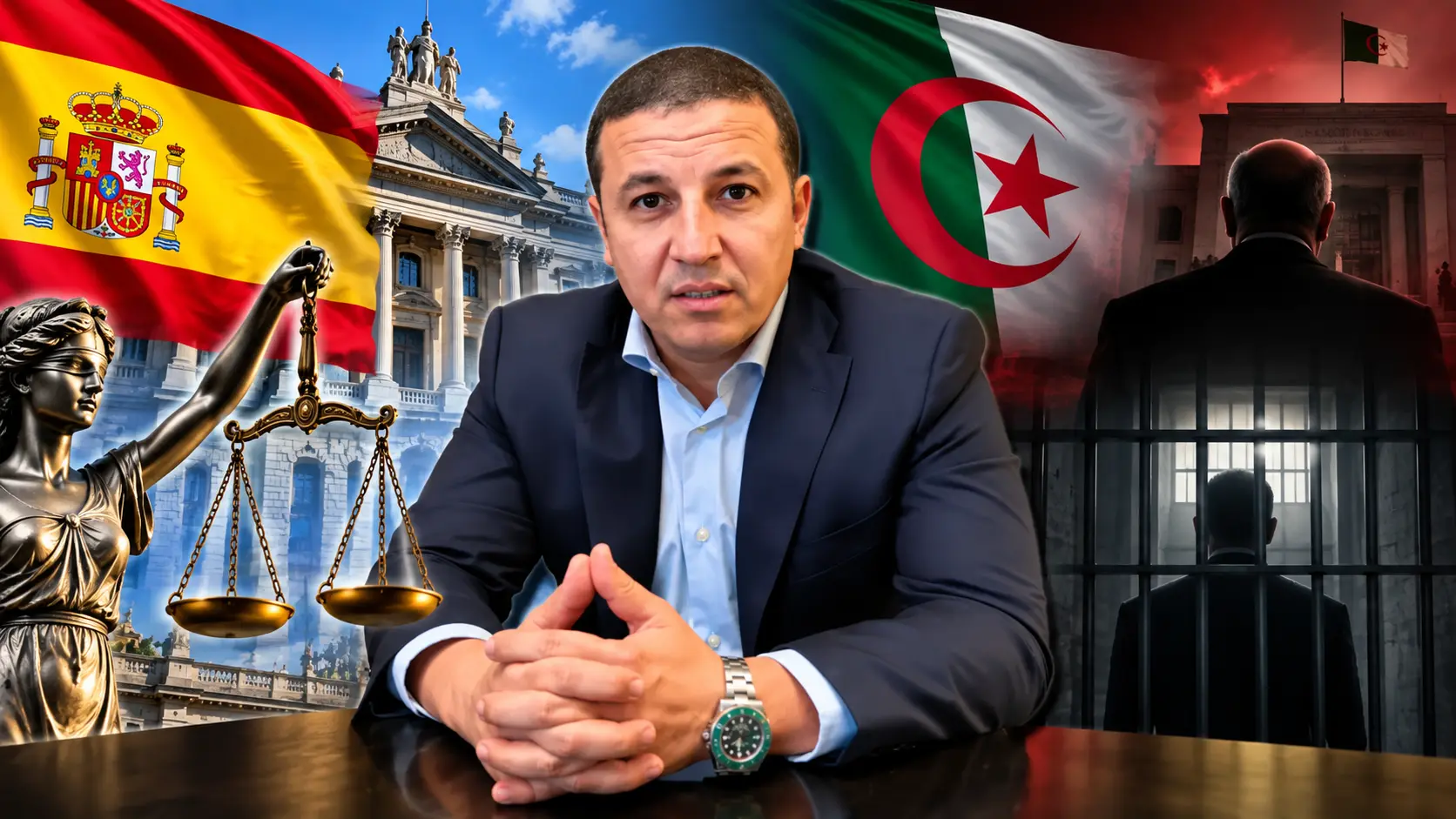 تسليم أيوب عيسيو: الجزائر لا تستسلم، والقضاء الكتالوني يبدي مزيدًا من المرونة