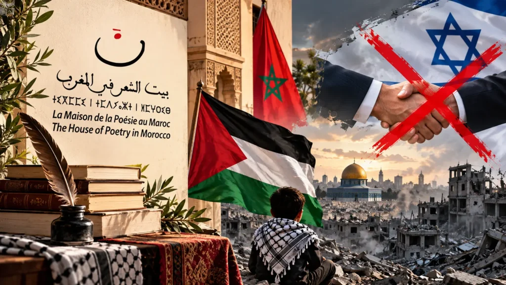 بيت الشعر في المغرب يرفض رفع التمثيل الدبلوماسي بين المغرب وإسرائيل ويجدد دعمه للقضية الفلسطينية